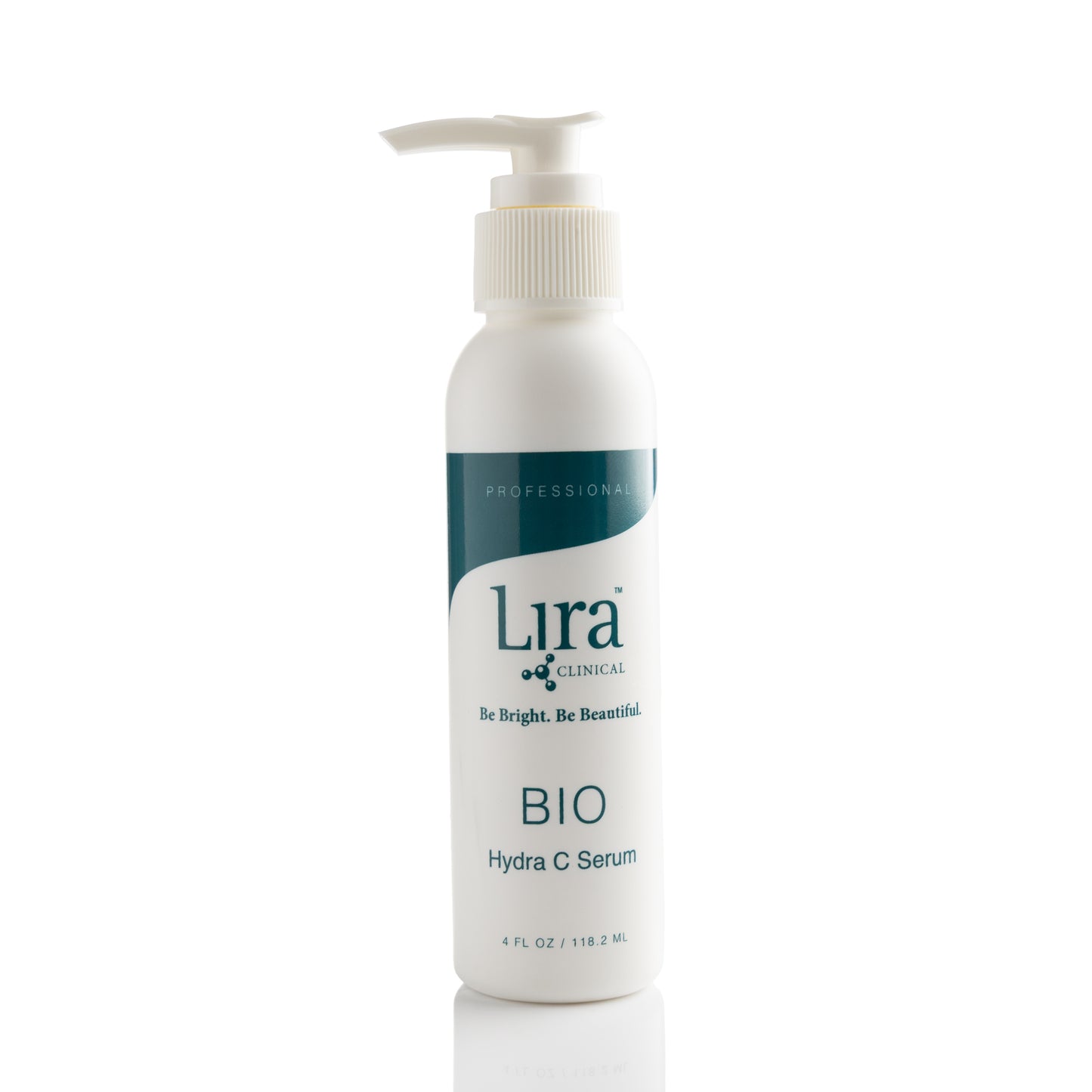 4 fl oz White bottle with white pump lid BIO Hydra C Serum