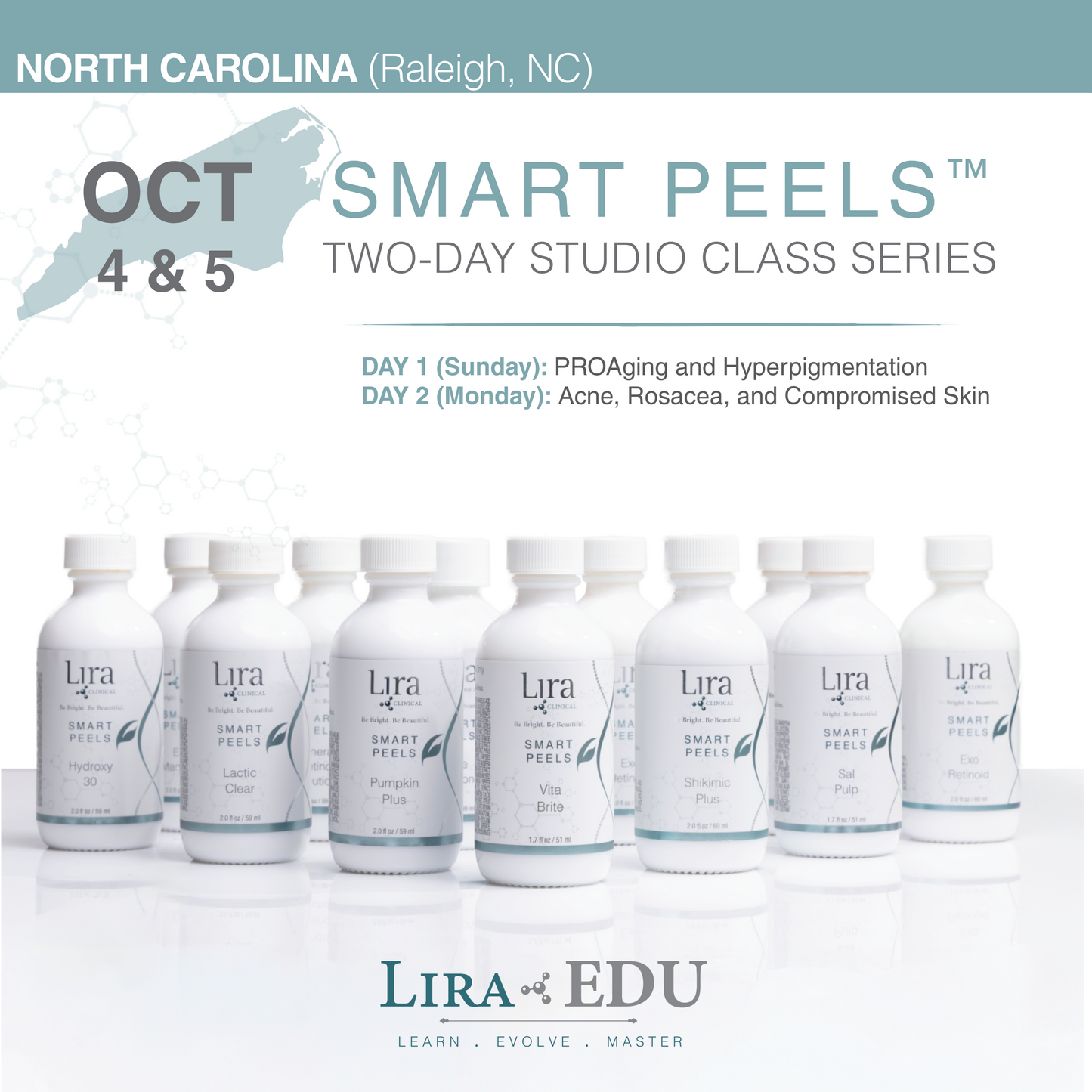 North Carolina (Raleigh): TWO-DAY STUDIO CLASS SERIES (Oct 4-5)